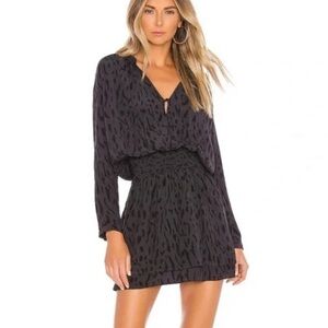 Rails Jasmine Ash Cheetah Print Mini Dress XS